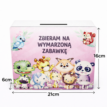 Skarbonka „Zbieram na wymarzoną zabawkę”