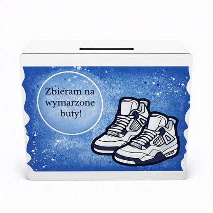 Skarbonka „Zbieram na wymarzone buty!”
