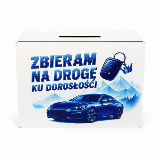 Skarbonka na dorosłość – drewniana skarbonka na drogę ku dorosłości