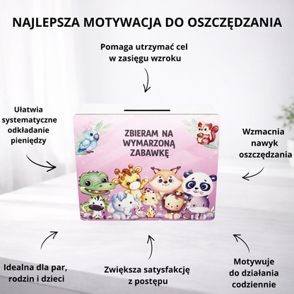 Skarbonka „Zbieram na wymarzoną zabawkę”